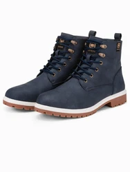 OMBRE Schnürstiefelette für Herren Schnürstiefelette Dunkelblau/Blau