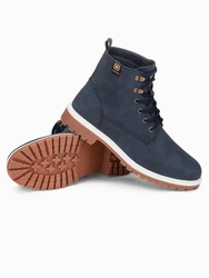 OMBRE Schnürstiefelette für Herren Schnürstiefelette Dunkelblau/Blau