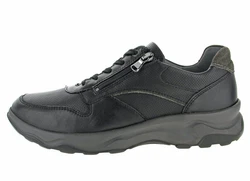 Waldlufer Herren Schnürschuh Max Schwarz/Blau