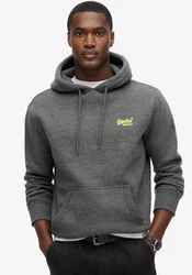 Superdry Kapuzensweatshirt Essential Logo Hoodie grau