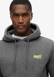 Superdry Kapuzensweatshirt Essential Logo Hoodie grau