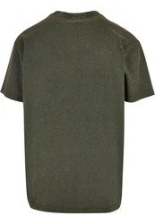 URBAN CLASSICS T-Shirt Oversized Small Embroidery Tee Dunkelgrün/Grün