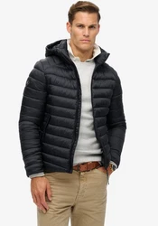 Superdry Steppjacke Hooded Fuji Sport Padded JKT blau (eclipse navy)