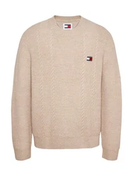 Tommy Jeans Sweatshirt TJM SLIM CABLE KNIT CNECK 