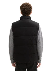 TOM TAILOR Denim Steppweste schwarz