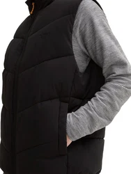 TOM TAILOR Denim Steppweste schwarz