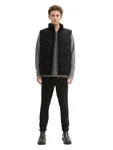 TOM TAILOR Denim Steppweste schwarz