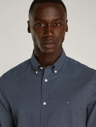 Tommy Hilfiger Hemd Micro Print SF Shirt navy/weiß