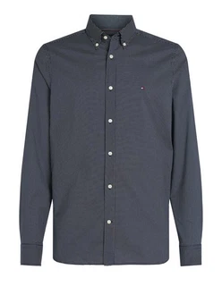 Tommy Hilfiger Hemd Micro Print SF Shirt navy/weiß