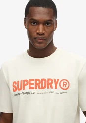 Superdry Rundhalsshirt UTILITY SPORT LOGO LOOSE TEE grau