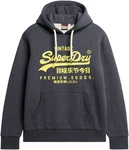 Superdry Kapuzensweatshirt Neon VL Graphic Hoodie nachtblau/gelb/wei