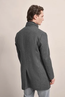 bugatti Kurzmantel mit Westenfake Dunkelgrau/Grau bugatti Kurzmantel mit Westenfake Dunkelgrau/Grau