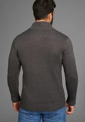 Man's World Strickjacke Dunkelgrau/Grau/Braun/Hellgrau