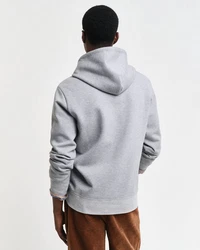Gant Sweatshirt Hoodie Regular Fit Grau/Hellgrau