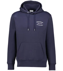 Gant Sweatshirt Hoodie Regular Fit Dunkelblau/Blau