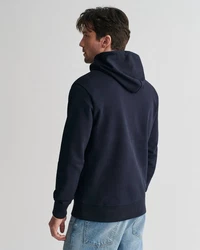 Gant Sweatshirt Hoodie Regular Fit Dunkelblau/Blau