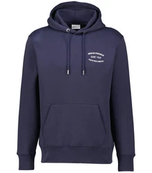 Gant Sweatshirt Hoodie Regular Fit Dunkelblau/Blau