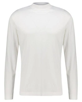 Drykorn T-Shirt Herren Langarmshirt MORITZO Grau/Weiß/Khaki/Creme