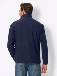 Sieh an! Sweater Fleeceshirt Dunkelblau/Blau/Grau/Hellblau/Türkis