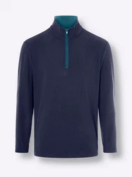 Sieh an! Sweater Fleeceshirt Dunkelblau/Blau/Grau/Hellblau/Türkis