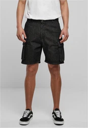 URBAN CLASSICS Shorts Cargo Jeansshorts Herren Schwarz/Khaki/Dunkelblau