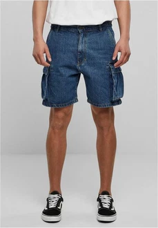 URBAN CLASSICS Shorts Cargo Jeansshorts Herren Blau/Dunkelblau/Hellblau