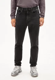 Tapered-fit-Jeans AARJO TARPA Herren (Comfort-Stretch, Regular Fit) black washed authentic