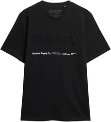 Superdry Rundhalsshirt UTILITY SPORT LOGO LOOSE TEE schwarz