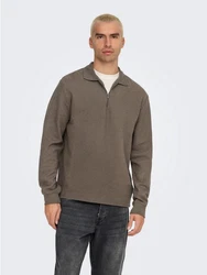 Only & Sons Shirt 'ONSTREVOR' Grau/Braun/Khaki