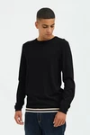 Blend Strickpullover BHPullover Schwarz/Dunkelblau