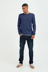 Blend Strickpullover BHPullover marine/saphir