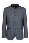 Digel Trachtensakko Janker Style EWALD Hellblau/Dunkelblau/Blau/Grau