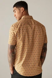 Next Kurzarmhemd Braun/Beige