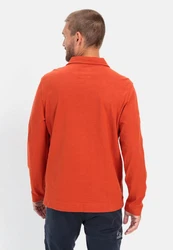 camel active Langarm Poloshirt Rot/Orange