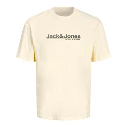 Jack & Jones T-Shirt Jcopuff SS Tee Crew Neck Khaki/Beige/Gelb