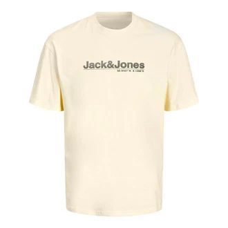 Jack & Jones T-Shirt Jcopuff SS Tee Crew Neck Khaki/Beige/Gelb Jack & Jones T-Shirt Jcopuff SS Tee Crew Neck Khaki/Beige/Gelb