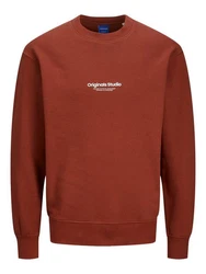 Jack & Jones Sweatshirt Vesterbro Orange/Dunkelrot/Rot