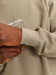 Jack & Jones Sweatshirt Relaxed Fit JORVESTERBRO 6020 Khaki/Braun/Beige