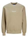 Jack & Jones Sweatshirt Relaxed Fit JORVESTERBRO 6020 Khaki/Braun/Beige