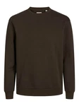 JACK & JONES Sweatshirt JJEBradley Dunkelgrün/Khaki/Dunkelbraun JACK & JONES Sweatshirt JJEBradley Dunkelgrün/Khaki/Dunkelbraun
