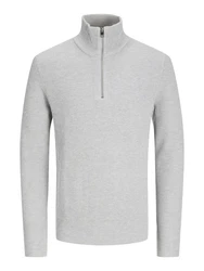 Jack & Jones Strickpullover JJEPERFECT Grau/Hellgrau