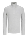 Jack & Jones Strickpullover JJEPERFECT Grau/Hellgrau