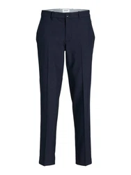 Jack & Jones Bügelfaltenhose JPSTAce Leo Dunkelblau/Blau