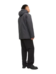 JACK & JONES Jacke JJLoop (1-St) dunkelgrau