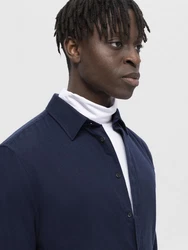 SELECTED HOMME Hemd Owen Dunkelblau/Hellblau/Blau