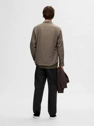 SELECTED HOMME Langarmhemd Owen dunkelbraun