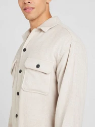Jack & Jones Langarmhemd JJEBRADLEY OLLIE Beige/Khaki/Creme