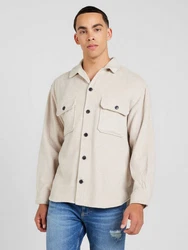 Jack & Jones Langarmhemd JJEBRADLEY OLLIE Beige/Khaki/Creme