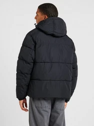 Jack & Jones Steppjacke JJEBRADLEY PUFFER HOOD SN Schwarz/Dunkelblau