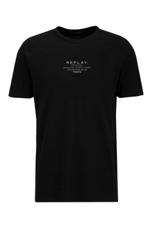 Replay T-Shirt BASIC JERSEY Schwarz